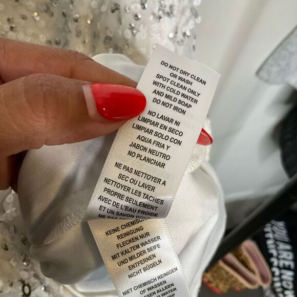 Adrianna Papell Sequin Beaded Mesh Cocktail Dress - Picture 8 of 10